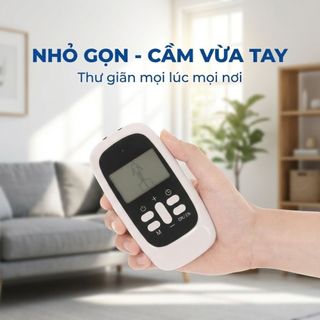 Máy Massage Xung Điện 4 Miếng Dán, 15 Mức Cường Độ, 8 Chế Độ Kachi MK46