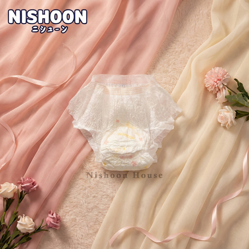 [150 miếng] NISHOON  Băng vệ sinh quần phụ nữ– Thấm hút tốt, khô thoáng, mềm mại cho da