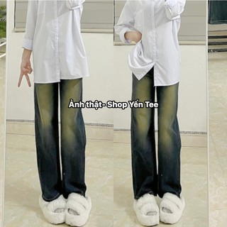 Quần ống rộng màu rêu ánh đồng hottrend Yến Tees2 Shop #0605