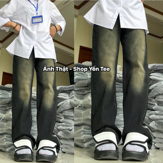 Quần ống rộng màu rêu ánh đồng hottrend Yến Tees2 Shop #0605