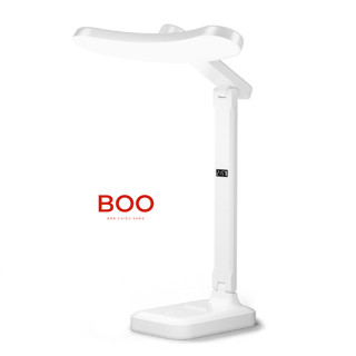 Đèn học để bàn chống cận tích điện đèn bàn học cảm ứng 3 màu ánh sáng bảo vệ mắt có đồng hồ