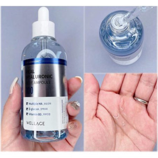 Tinh Chất Siêu Cấp Nước, Phục Hồi Da Căng Bóng Wellage Real Hyaluronic Blue Ampoule 60ml