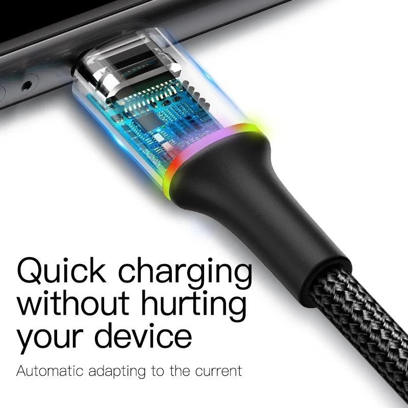 Cáp sạc nhanh Baseus Halo USB to IP 2.4A, hỗ trợ truyền dữ liệu