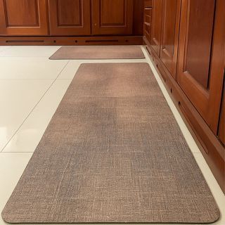 Thảm Bếp Cao Cấp Chống Trượt, Thảm Nhà Bếp Silicon bộ 2 Thấm Nước 45X70 VÀ 45x120 cm D1986