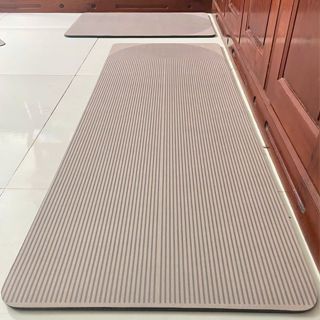 Thảm Lau Chân Nhà Bếp Nhà Tắm Silicon Cao Cấp Chống Trơn Trượt Siêu Thấm Nước kích thước lớn 2 tắm 45x70 và 45x150 D1986