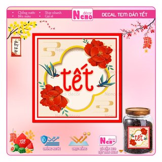 Tem Dán Tết 2026, Decal Dán Tết, Tem Tết Trang Trí Hộp Quà, Giỏ Quà, Hộp Bánh, Kẹo, Mứt Ngày Tết.