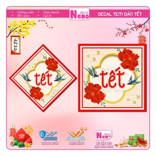 Tem Dán Tết 2026, Decal Dán Tết, Tem Tết Trang Trí Hộp Quà, Giỏ Quà, Hộp Bánh, Kẹo, Mứt Ngày Tết.