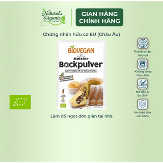 Bột Nở Hữu cơ Cao Cấp Biovegan 17g Không Hóa Chất Độc Hại, An Toàn Cho Tiêu Hóa - Natural Market