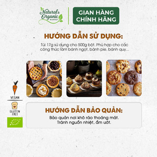 Bột Nở Hữu cơ Cao Cấp Biovegan 17g Không Hóa Chất Độc Hại, An Toàn Cho Tiêu Hóa - Natural Market