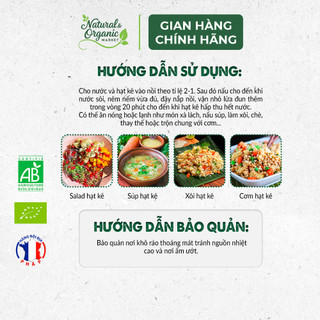 Hạt Kê Hữu Cơ Đã Bóc Vỏ Markal 500g Dễ Tiêu Hóa, Tốt Cho Tim Mạch - Natural Market