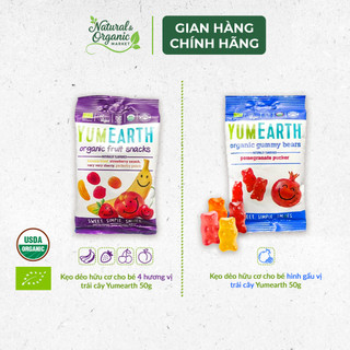Kẹo Dẻo Hữu Cơ Cho Bé Vị Trái Cây Yumearth 50g An Toàn Cho Bé, Vị Trái Cây Thơm Ngon - Natural Market