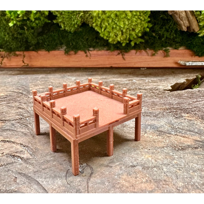 Mô hình bộ cầu thang chùa in 3D - trang trí tiểu cảnh, bán cạn, terrarium