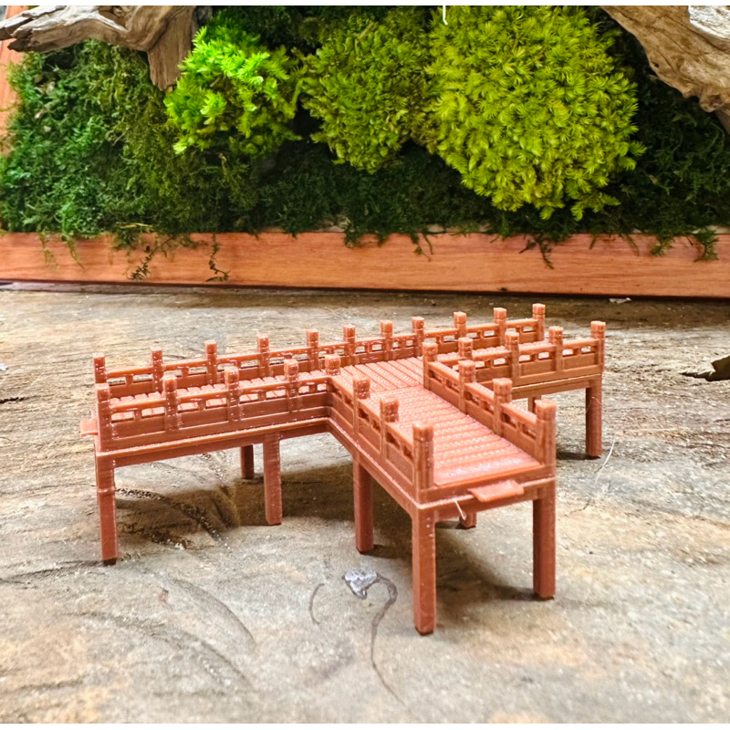 Mô hình bộ cầu thang chùa in 3D - trang trí tiểu cảnh, bán cạn, terrarium