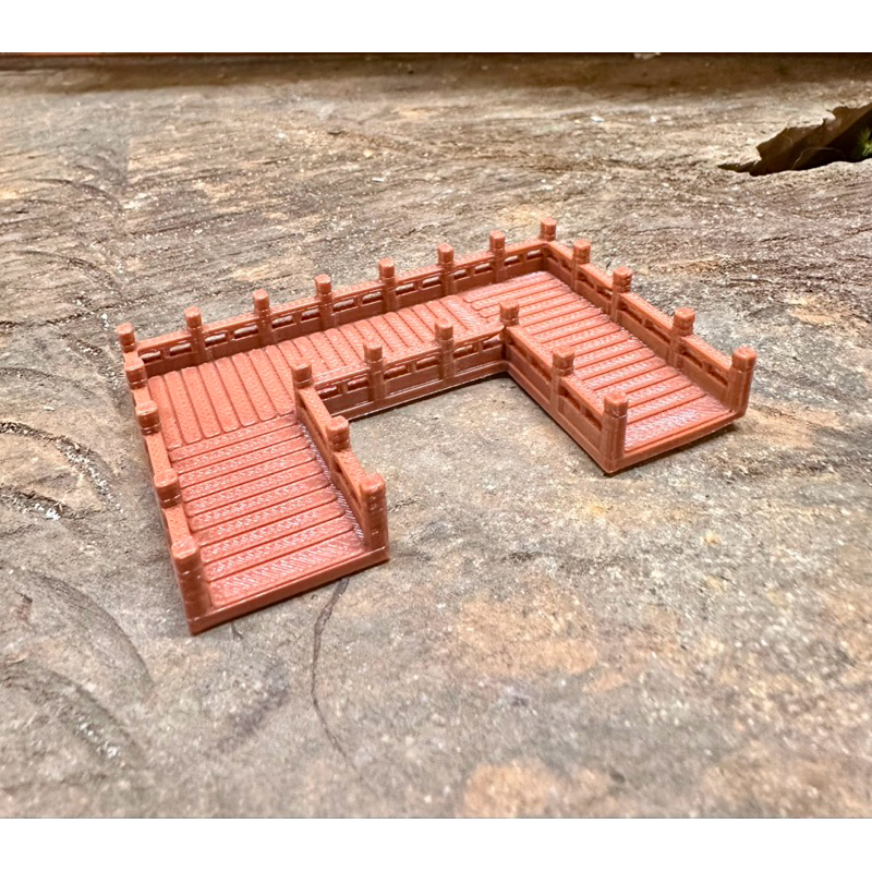 Mô hình bộ cầu thang chùa in 3D - trang trí tiểu cảnh, bán cạn, terrarium