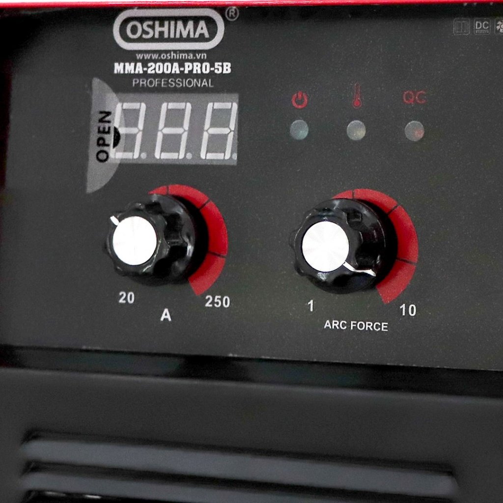 Máy Hàn Que Oshima MMA-200A-PRO-5B 5 Bo Inverter 200A - Chính Hãng Bảo Hành 12 Tháng