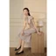 Đầm Thu Đông Cổ Tròn Thắt Nơ Cổ Rời, Chân A 1F06.2601, Đầm Midi Dáng Dài Tay Giật Bom Phong Cách Thanh Lịch Design By JM