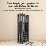 SPACEMADER Tủ Quần Áo Không Cần Lắp Ráp Tủ Vải Đựng Quần Áo Có Thể Gập Lại Tủ Vải Đựng Quần Áo Khung Thép Chịu Lực — ảnh 4