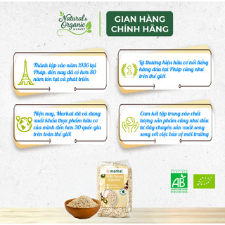 Yến Mạch Cán Mỏng Hữu Cơ Markal 500g Tốt Cho Tim Mạch, Ổn Định Đường Huyết - Natural Market