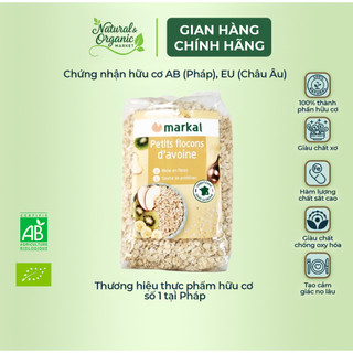 Yến Mạch Cán Mỏng Hữu Cơ Markal 500g Tốt Cho Tim Mạch, Ổn Định Đường Huyết - Natural Market