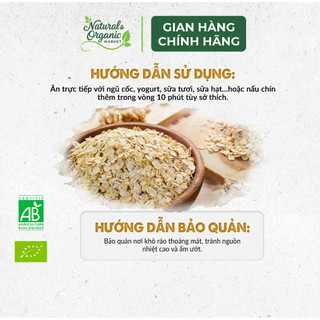 Yến Mạch Cán Mỏng Hữu Cơ Markal 500g Tốt Cho Tim Mạch, Ổn Định Đường Huyết - Natural Market