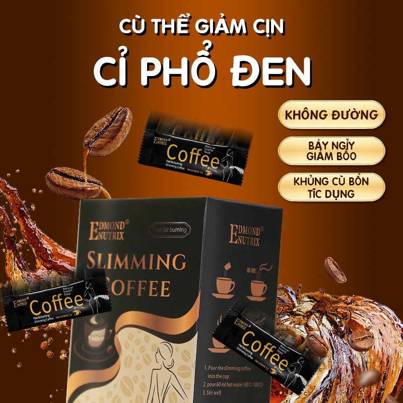 Cà phê giảm cân, rang tự nhiên, hơi đắng, giúp giảm cảm giác thèm ăn, hỗ trợ giảm cân, tiện lợi.
