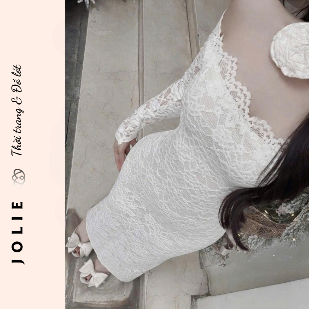 Đầm Ren Body Dáng Dài Trễ Vai JOLIE - Váy Đi Tiệc Tôn Dáng Quyến Rũ