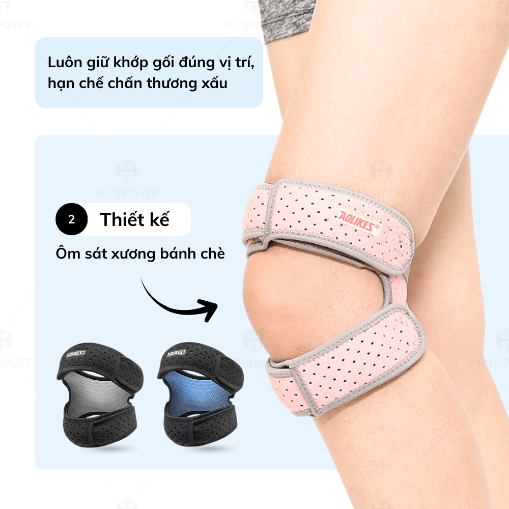 Đai Bảo Vệ Đầu Gối Thể Thao Aolikes 7928, Giúp Giảm Chấn Thương Đầu Gối Khi Chơi Thể Thao,Tập Luyện