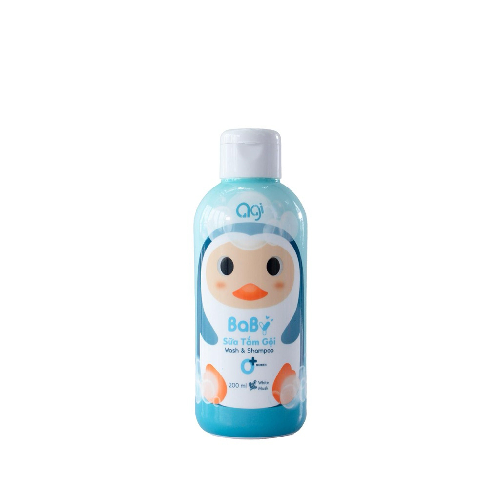Sữa tắm gội AGI sữa tắm toàn thân 2 in 1 cho bé sơ sinh 200ml