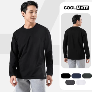 Áo thun nam dài tay thu đông Cotton Compact Premium chống nhăn, giữ ấm tốt Coolmate