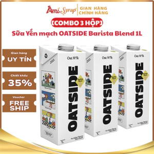 Sữa Yến mạch OATSIDE Barista Blend 1L, Nguyên Chất Không Đường Thơm Ngon Bổ Dưỡng