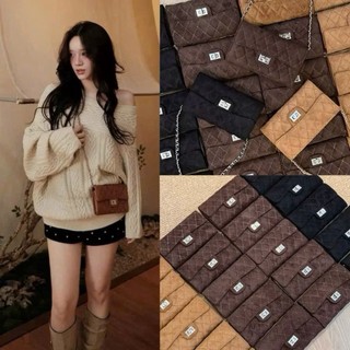 (Deal Mở Bán) Túi ví nữ đeo chéo đeo vai da lộn nhiều ngăn size 18cm để vừa điện thoại đi chơi thời trang hàn quốc sz18