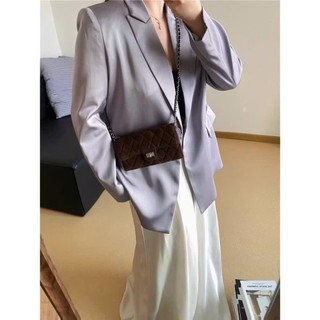 (Deal Mở Bán) Túi ví nữ đeo chéo đeo vai da lộn nhiều ngăn size 18cm để vừa điện thoại đi chơi thời trang hàn quốc sz18
