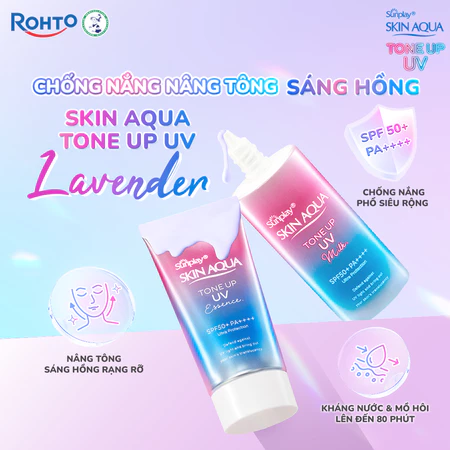 Tinh Chất Chống Nắng Sunplay Skin Aqua Tone Up Uv Essence Lavender Spf50+ Pa++++ 50gr