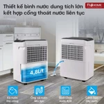 Máy hút ẩm lọc không khí HEPA diệt khuẩn UV Fujihome DH35W-HEPA, công suất lớn kết nối Wifi điều khiển App phòng 25-60m2 — ảnh 8