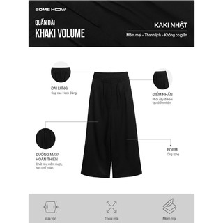 [New12] Quần Dài Khaki Volume Ống Rộng Thoải Mái Cạp Cao Hack Dáng, WQD015  SOME HOW STORE