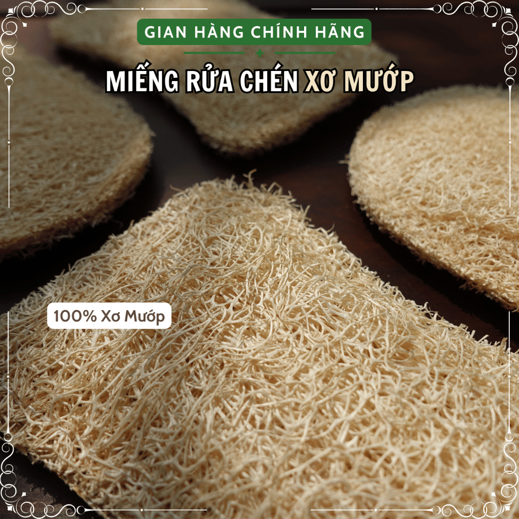 [Miếng Rửa Chén/Bông Tắm] Xơ Mướp Đa Năng KOMORA, Thiết Kế Cải Tiến, Không Làm Xước Lớp Chống Dính
