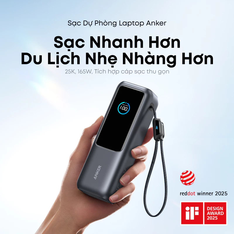 Sạc siêu nhanh 165W Anker
