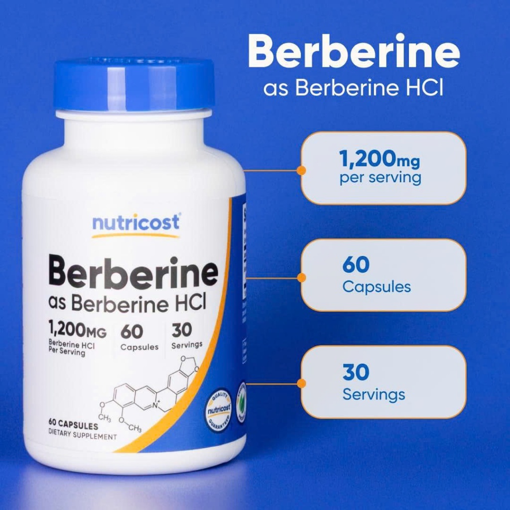 Thực Phẩm Bảo Vệ Sức Khoẻ Nutricost Berberine HCL 1200mg