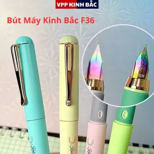 Bút Máy Xóa Cầu Vồng Kinh Bắc F36 Dùng Cho Học Sinh – Ngòi 7 Màu Cứng, Bền, Nét Trơn Tru, Viết Êm Tay.