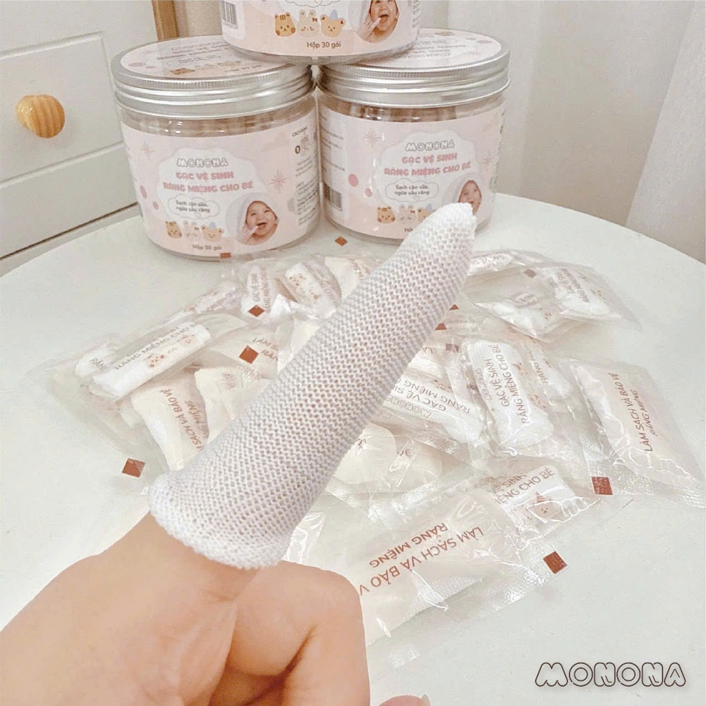 Gạc tưa lưỡi, rơ lưỡi Monona hộp 30 cái