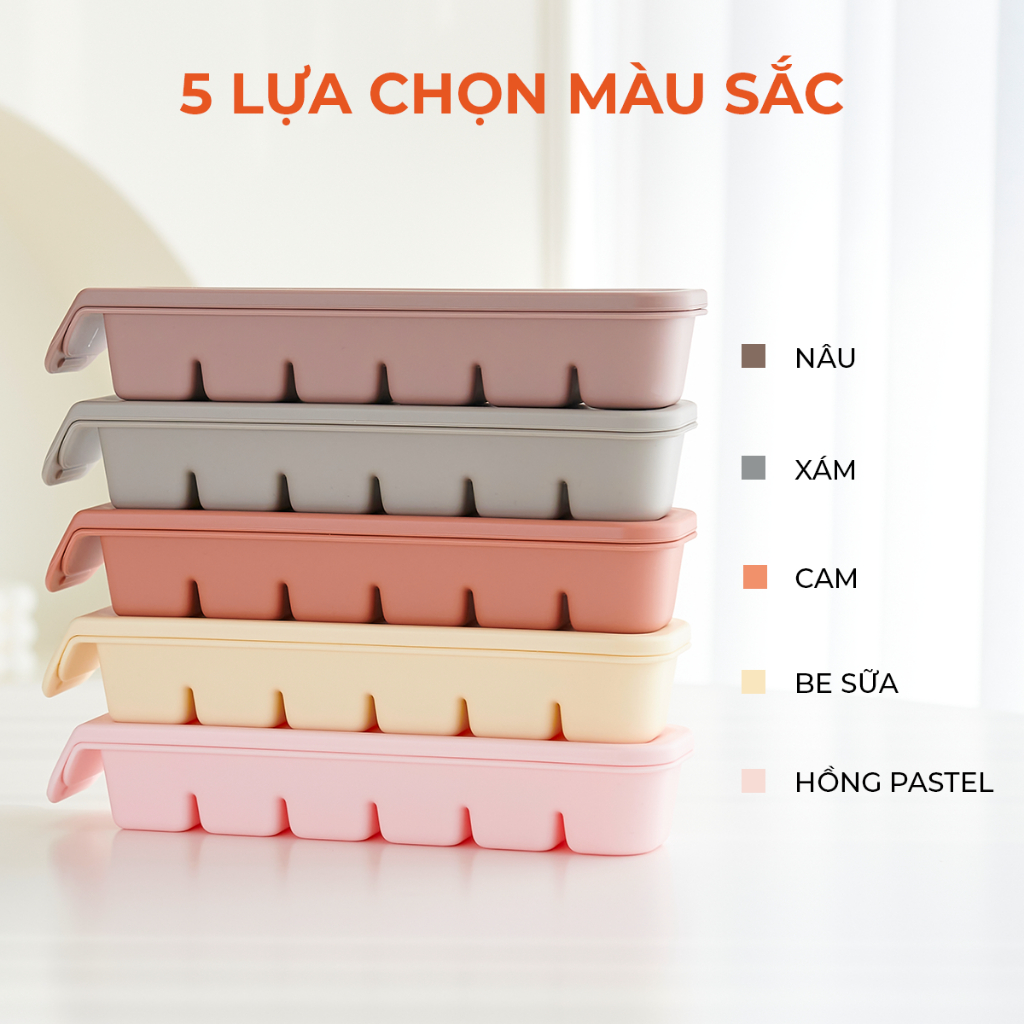 Khay Trữ Đông Đồ Ăn Dặm Cho Bé Platinum Silicone Firgi Hàn Quốc Đa Năng Có Nắp Đậy Kín Khí