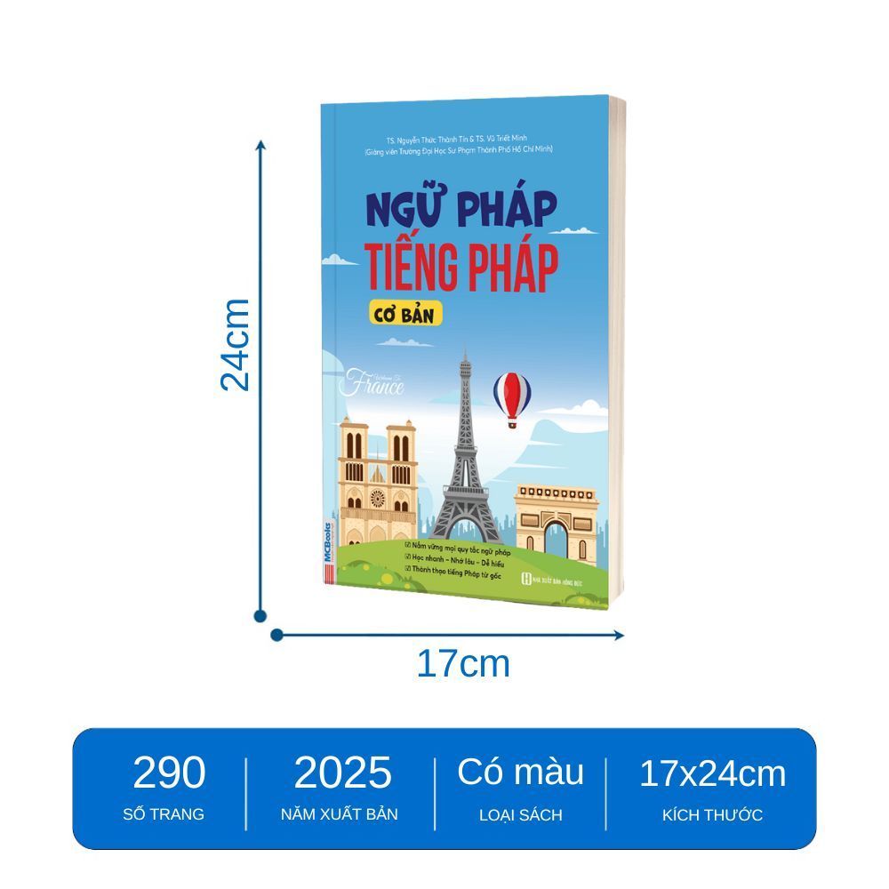 Sách - Combo Tự học tiếng pháp, Ngữ pháp tiếng pháp, 3000 Từ vựng tiếng pháp