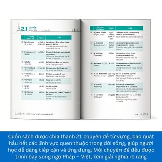 Sách - Combo Tự học tiếng pháp, Ngữ pháp tiếng pháp, 3000 Từ vựng tiếng pháp