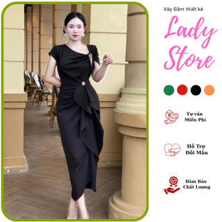 Đầm Body Phối Bèo Nhẹ, Set Kèm Phụ Kiện Tinh Tế, B103