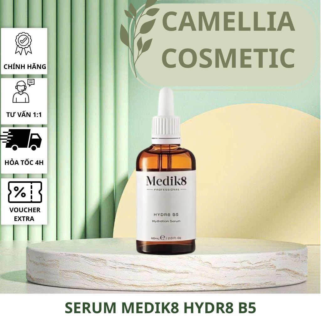 Serum dưỡng ẩm Medik8 Hydr8 B5 60ml - Cấp ẩm, phục hồi da hiệu quả