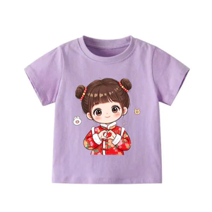 👕 Áo Thun Bé Gái mềm mịn thoáng mát in hình dễ thương 👕 AT388