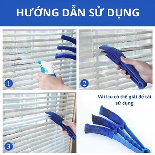 CHỔI VỆ SINH CỬA GIÓ ĐIỀU HÒA COMBO 2 CÂY – DỤNG CỤ LAU KHE HẸP Ô TÔ 3 ĐẦU VỆ SINH RÈM CỬA XE HƠI