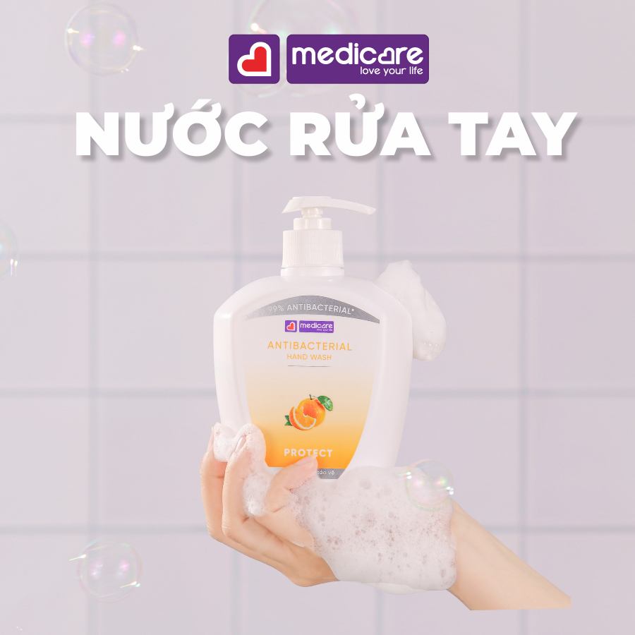 Nước rửa tay MEDiCARE kháng khuẩn 500ml