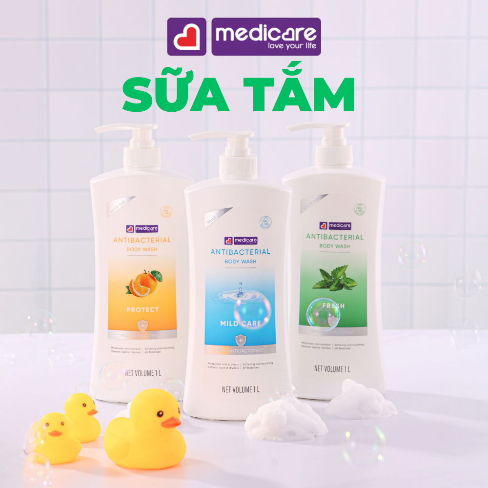 Sữa tắm MEDiCARE kháng khuẩn chai 1 lít