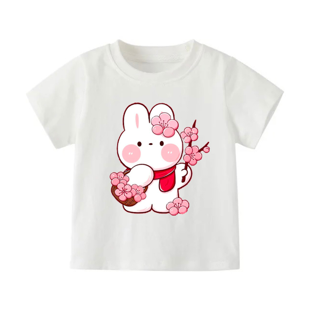 👕 Áo Thun Bé Gái mềm mịn thoáng mát in hình dễ thương 👕 AT391